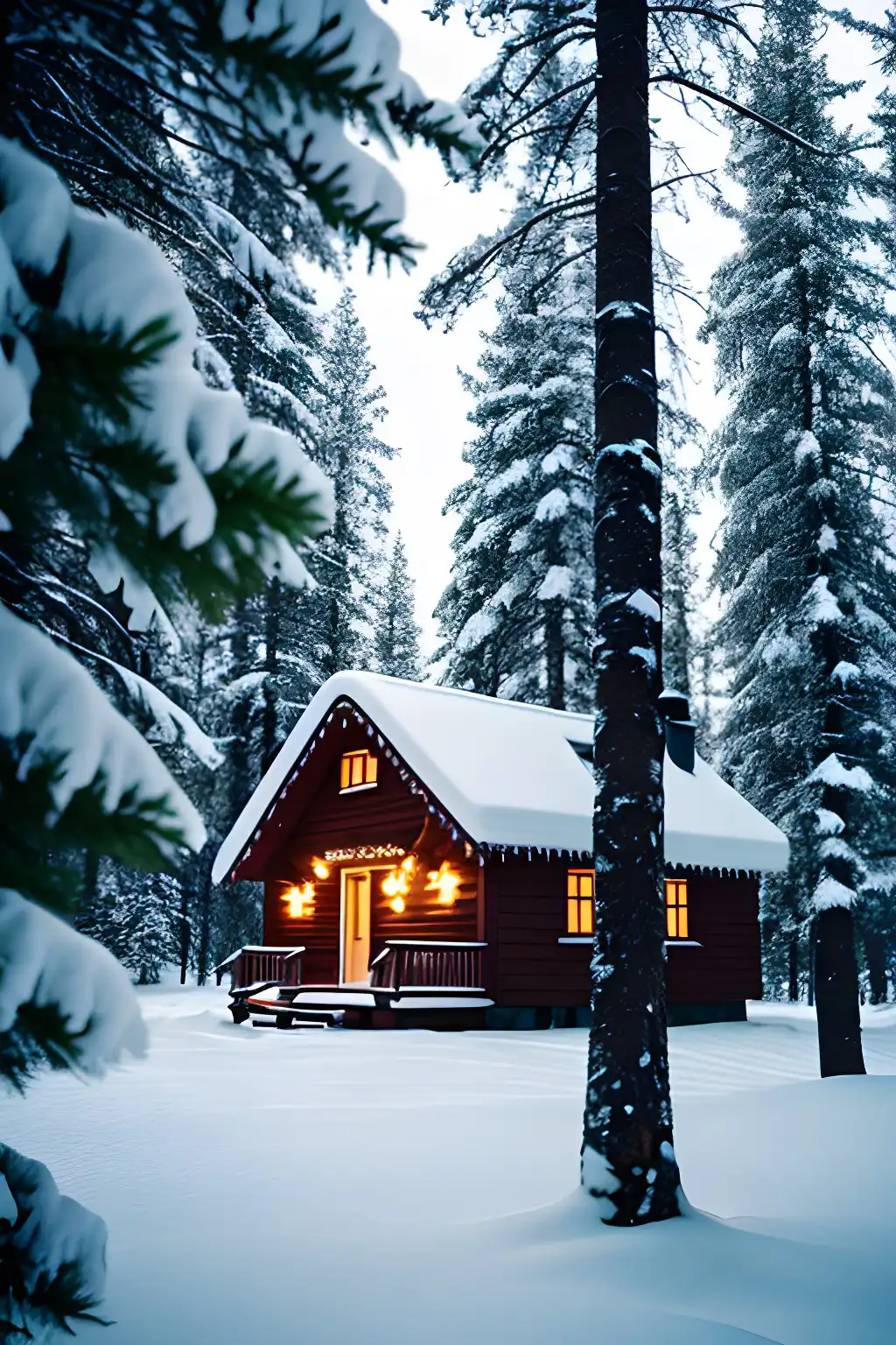 House with air heat pump